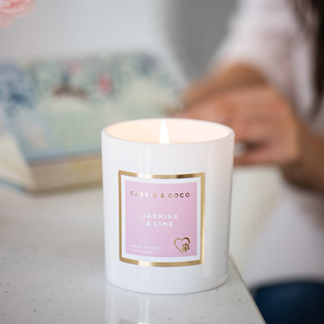 Jasmine & Lime Soy Candle