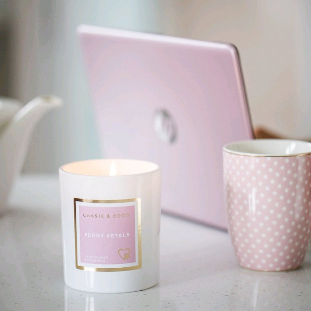 Peony Petals Soy Candle